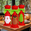 Christmas Decoration Wine Bottle Cover Creative Bow Tie Red Wine Set Restaurant Desktop Decoration Wine Accessories