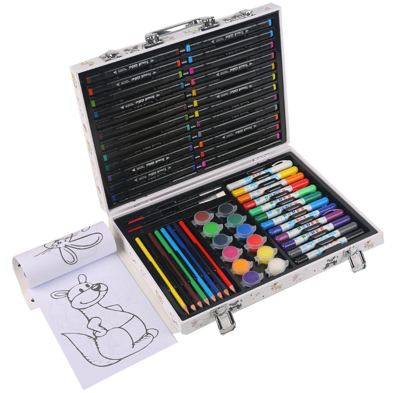 Kids Coloring Drawing Art Sets Kid Set De Arte 208 Pcs Piezas Sketching Artist Art Paint Supplies Sets for Kids