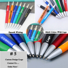 Creative Bank Hotel Reception Desk Pen Metal Rotary Ballpoint Pen for Business School Office Customization Accepted