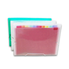 Filing Products Portable Plastic PP Pockets Expanding File Folder With Logo 24 Accordion File Folder