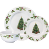 Christmas Day Dinnerware Set, Service For 8, White