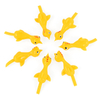 10PCS Catapult Launch Turkey Slingshot Chick Elastic Flying Finger Sticky Decompression Toy for Birthday Halloween Party Favors
