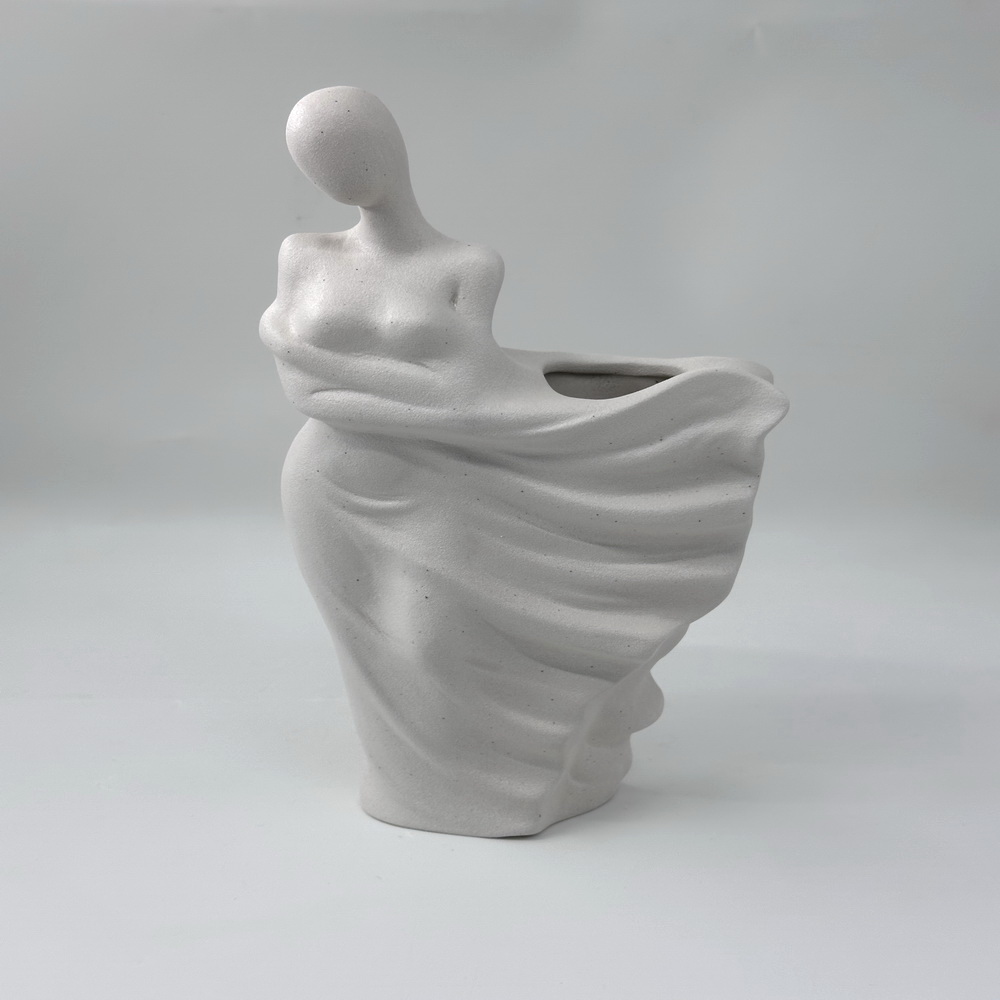 Carambola Shaped Vase,Home Decor Dried Flower Vase,Porcelain Fruit Vases For Living Room And TV Cabinet,Tabletop Decorative Vase