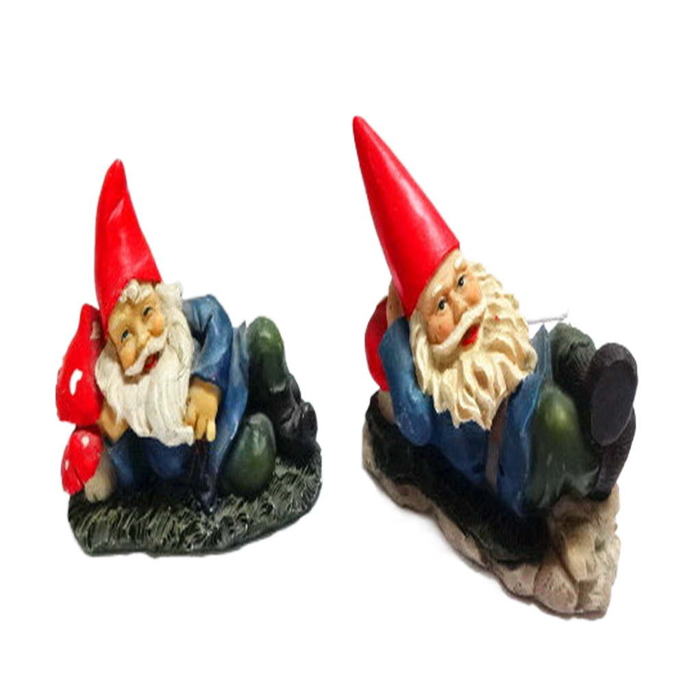 Dwarf Resin Craft Cartoon Characters Independent Station Small Squat Toilet Ornaments for Garden Or Holiday Gifts