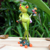 Creative 3D Resin Frog Figurines Crafts Ornaments for Home Decor 