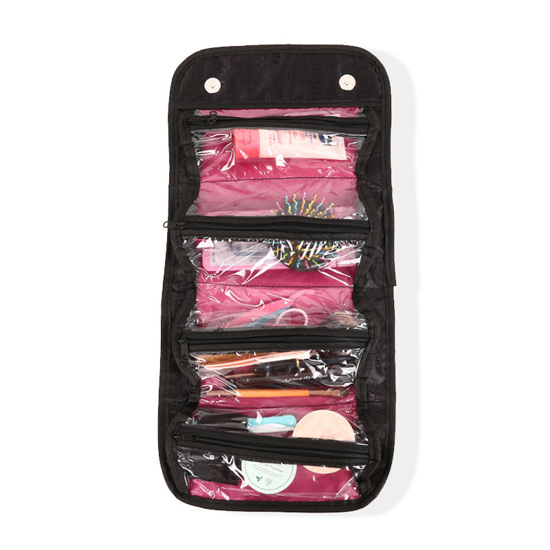 Make Up Cosmetic Bag Case Women Makeup Bag Hanging Toiletries Travel Kit Jewelry Organizer 