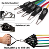 16pcs/set Fitness Resistance Tube Band Yoga Gym Stretch Pull Rope Exercise Training Expander Door Anchor with Handle Ankle Strap