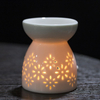 Household Ceramic White Oil Burner Melt Warmer Diffuser Candle Room Decor Holder