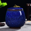 Creative Ice Crack Ceramic Tea Caddy Mini Portable Sealed Jar Candle Candle Holder Jar with Lid Jewelry Box Porcelain Home Decor