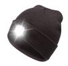 Unisex Beanie with Light USB Rechargeable LED Headlamp for Dad Father Men Husband Warm Knitted Cap Black