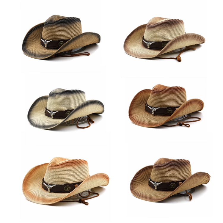 Top Trending High Quality Leather Design Cowhide Cowboy Hats For Men Fashionable Adult Western Hats