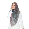 High Quality Tudung Women Shawl Malaysia Thick Heavy Chiffon Muslim Georgette Scarf Solid Plain Bubble Chiffon Hijab