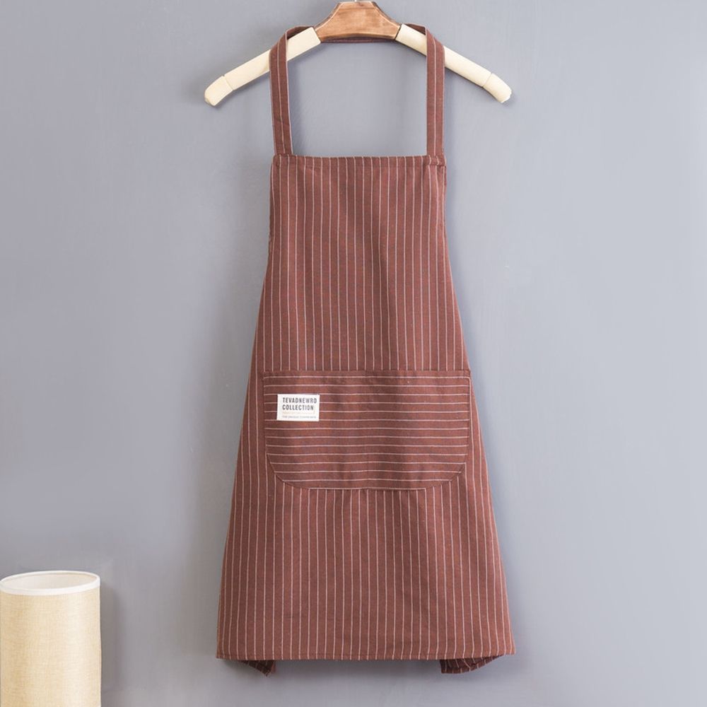 1Pc Simple Sleeveless Apron Kitchen Household Polyester Cooking Apron With Pocket Clothes Protection for Barber Painter Chef