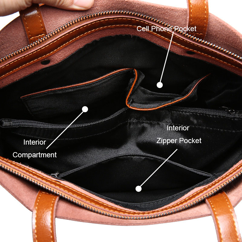 Cow Leather Bag Ladies Genuine Leather Handbags Big Women Bag Large Vintage Female Office Hand Shoulder Bags For Women Tote