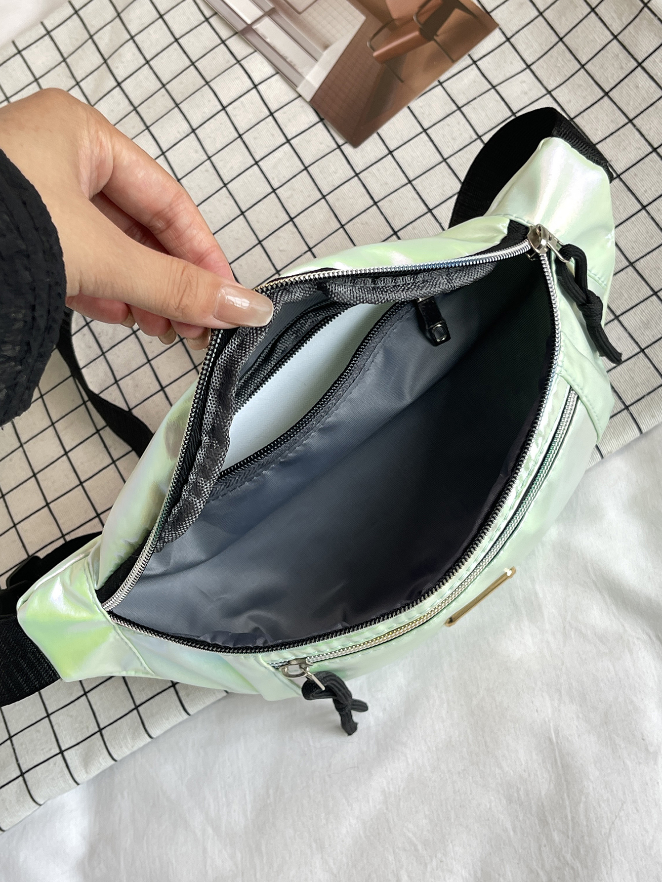 Fanny Pack for Men Women,Crossbody Waist Bag Pack,Belt Bag for Travel Walking Running Hiking Cycling,Easy Carry Any Phone,Wallet