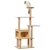 2024 Hot Selling Pet Furniture Products Tree for Pet Swing Sword Hemp Rope Weaving Villa Cat Capsule