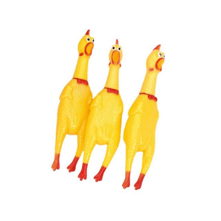 Funny Dog Toys Attract Puppy Dog And Cat Pet Squeak Toys Screaming Rubber Chicken