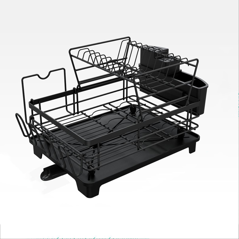 Double Layer Dishes Drainer Dryer Rack Over The Sink 2 Tiers Dish Drying Racks Tableware Drain Basket Dishes Drying Racks