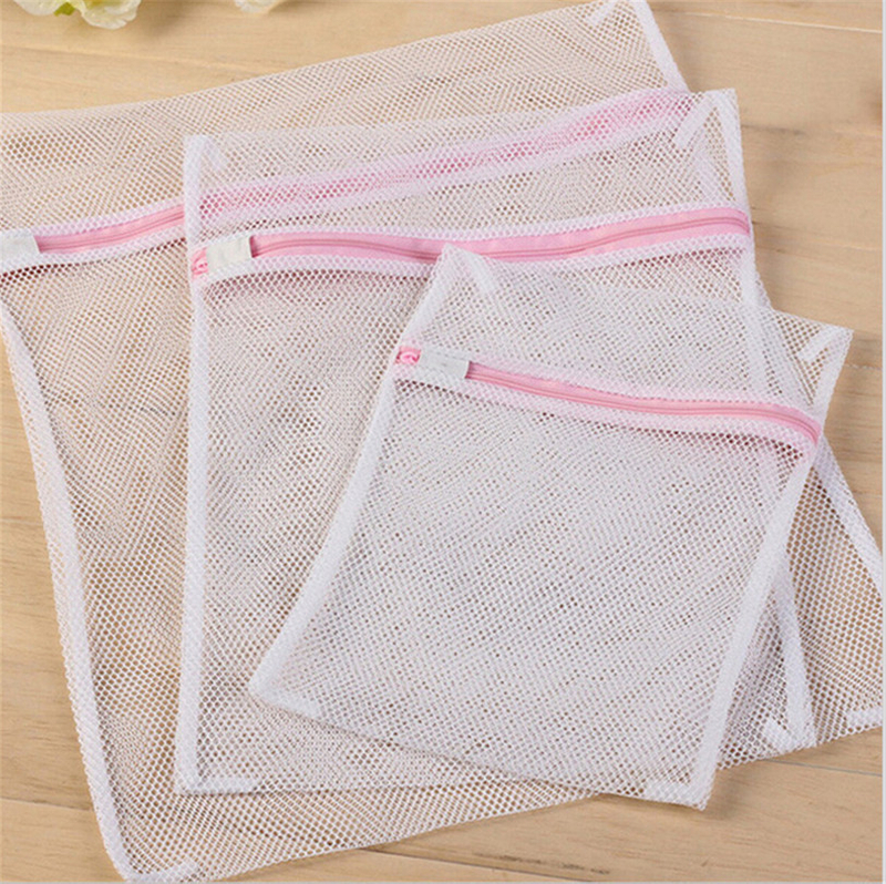 3Pcs/Set Bra Underwear Products Zippered Mesh Laundry Bags Baskets Household Cleaning Tools Accessories Laundry Care