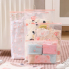 10pcs/Set Portable Storage Organizer Bag For Underwear Clothes Shoe Waterproof Transparent Cartoon Ziplock Storage Bag