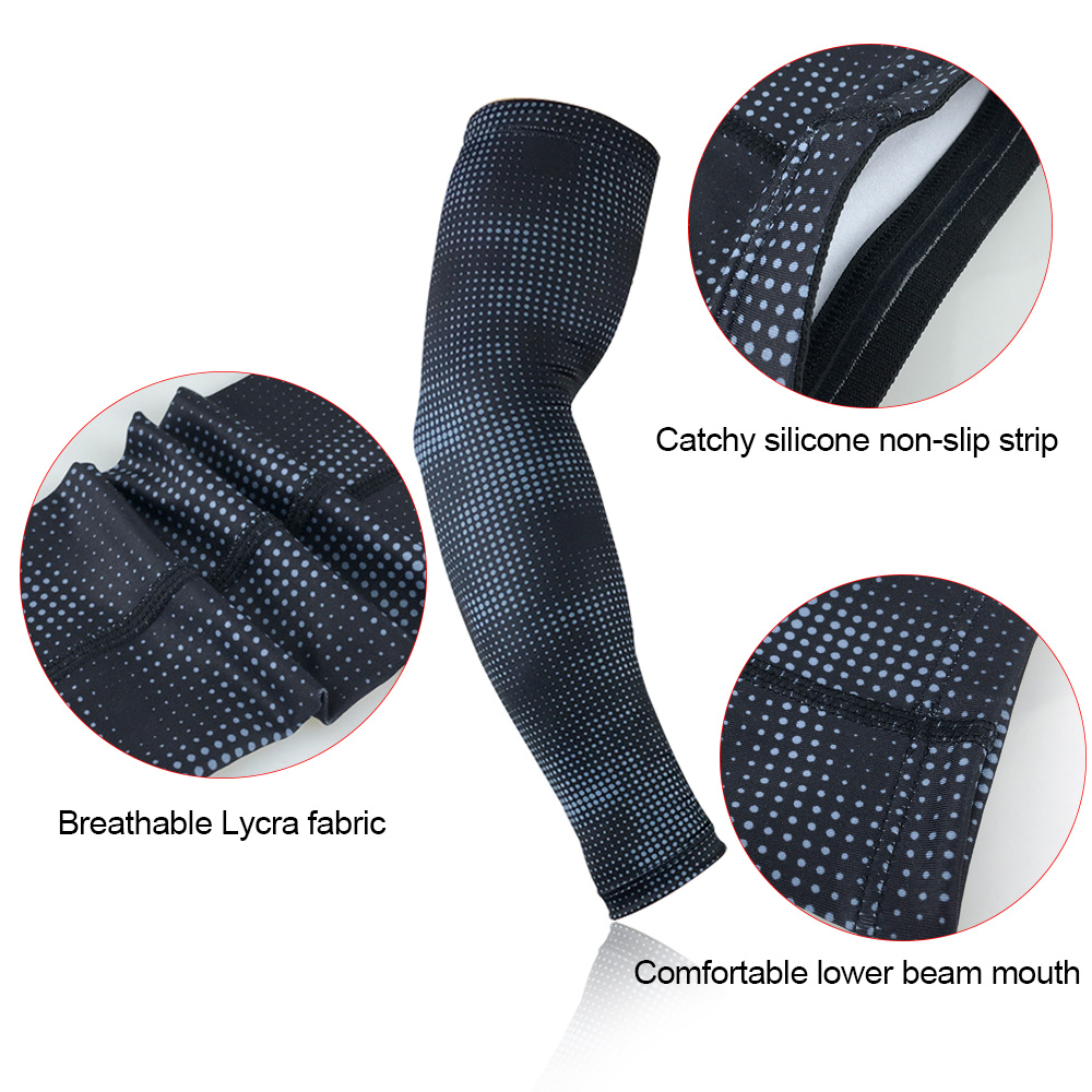 1Pcs Sports Compression Arm Cooling Sun Protection Compression Arm Sleeves for Baseball Basketball Golf Tennis Running