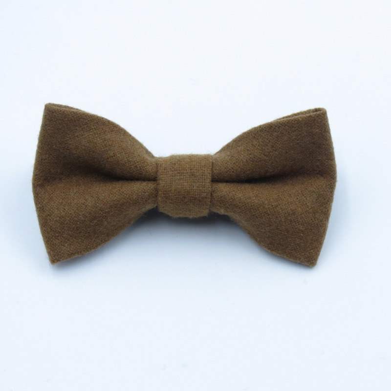 Fashion Children Wool Bow Tie For Baby Boys Skinny Bowtie Solid Color Child Bowties Gravatas Borboleta Collar Kids Ties