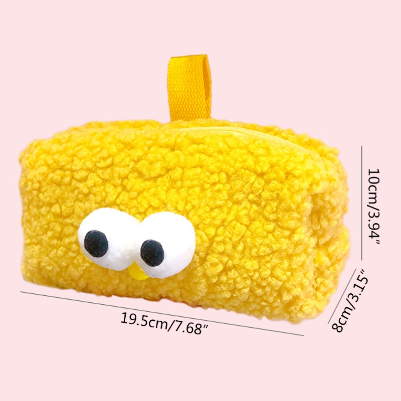 Cute Girl Plush Pencil for CASE Fuzzy Fluffy Makuep Pouch Coin Purse Stationery Storage Bag Portable for Xmas Birthday G Y3NC