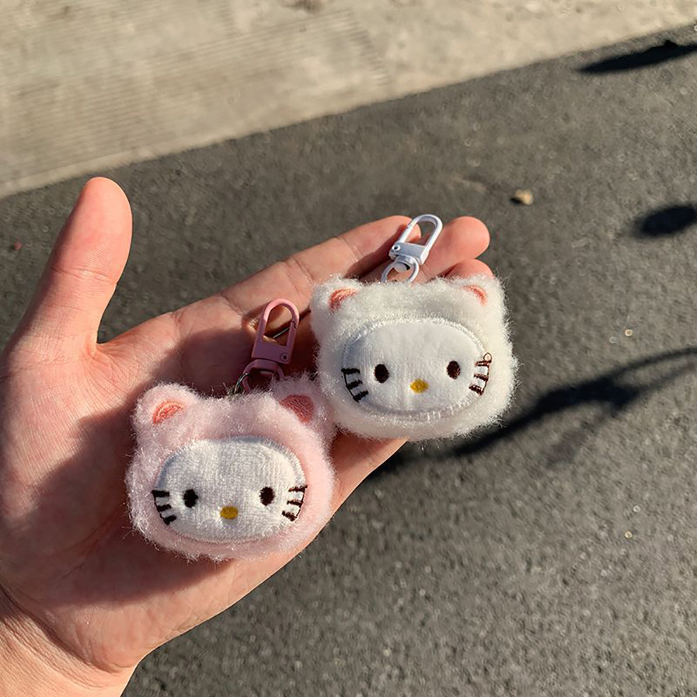 Plush Keychains Sanrio Creative Embroidered Pendant Schoolbag Keyrings Backpacks Decoration Christmas Gift for Friend