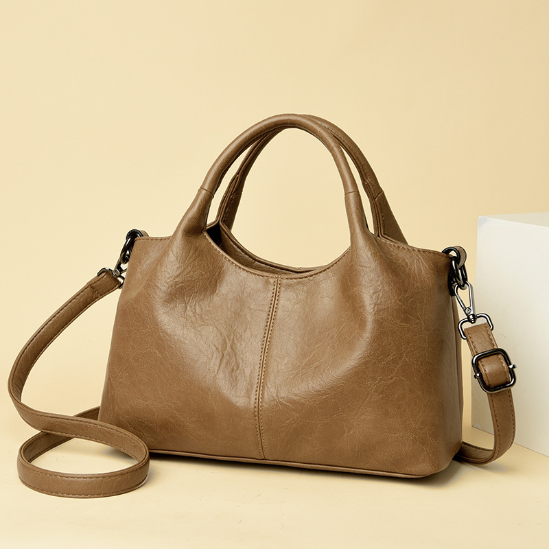2024 New Women's Bag Foreign Trade Cross Border Lightweight Commuter Crossbody Bag Texture Soft Leather Handbag Women's Small Bag