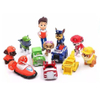 12pcs Paw Patrol Figures Pawed Canina Anime Cartoon PVC Model Doll Toys Car Canine Children Birthday Christmas Gift