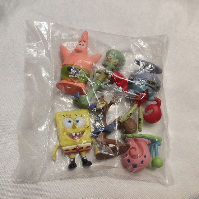 6pcs SpongeBob SquarePants Figure Bob Crab Boss Patrick Star Action Figures Patrick Star Anime Figurines Children Toys