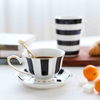 1pc Flower Shaped Coffee Cup Saucer Set European Style Ceramic Afternoon Tea Set Fine Bone China Tea Cup Gold-rimmed Drinkware