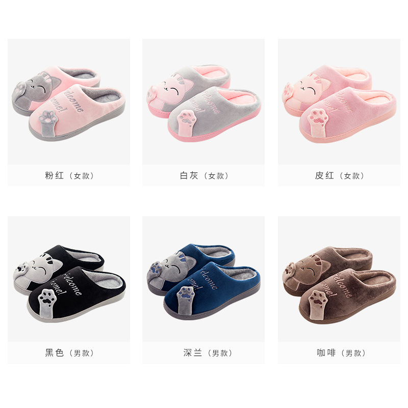 High Quality Cartoon Rabbit Fur Slippers Indoor Home Non-slip Plush Bunny Slipper for Women