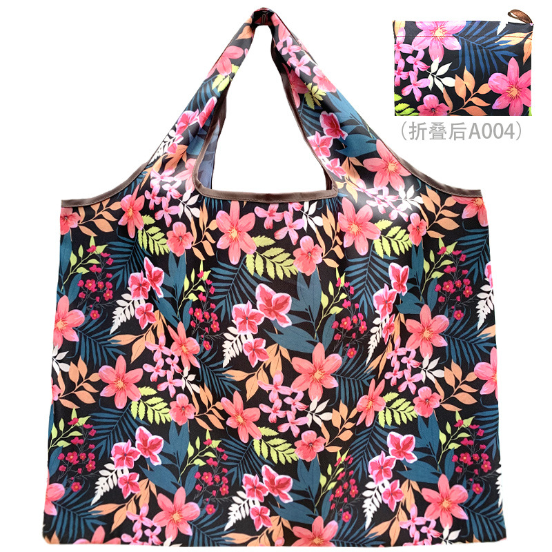 Thick Foldable Shopping Storage Bag Large Capacity Reusable Grocery Bag Eco Friendly Supermarket Waterproof Shoulder Bag
