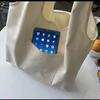 Women Shopping Shoulder Bag Ladies Reusable Eco Foldable Supermarket Handbag Street Style Student Aesthetic Storage Canvas Bags