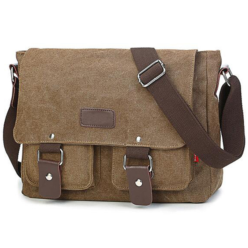 Men's Vintage Canvas Bag Men Casual Crossbody Bag For Men Messenger Bag Man Travel Shoulder Bags High Quality