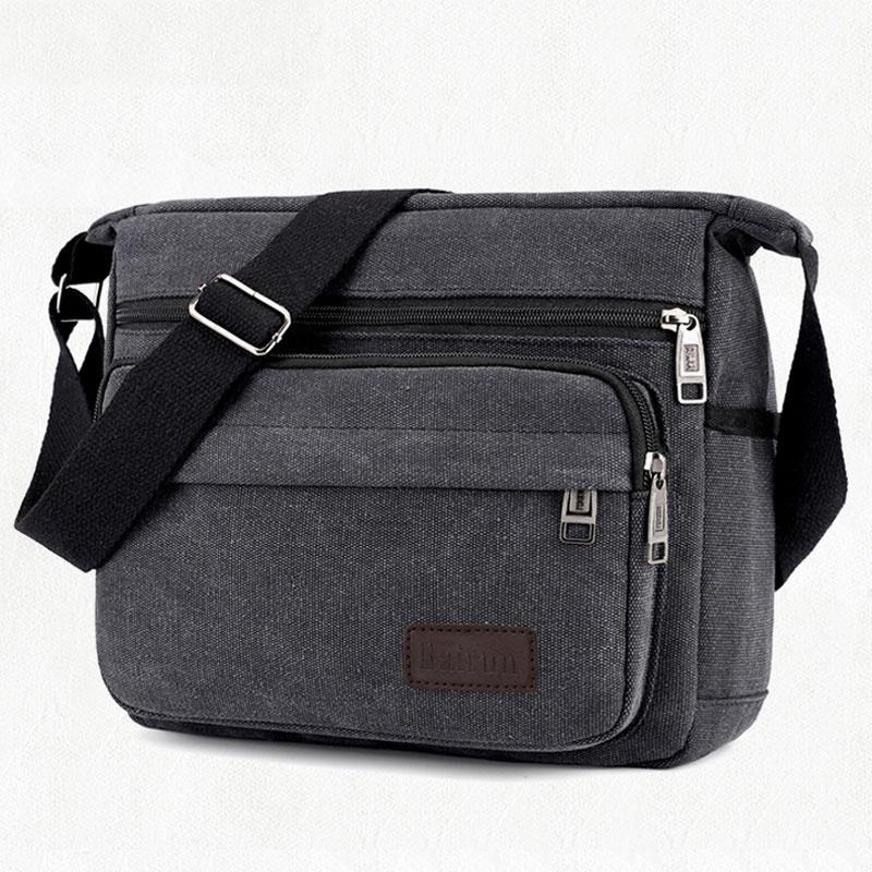 Fashion Canvas Single Shoulder Bag Men Women Unisex Travel Crossbody Bag Outdoor Casual Satchel Vintage Messenger Bags