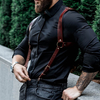 Suspenders Men's Pants Leather Adjustable Backpack Suspenders Suspenders Men's Shoulder Straps Fashion Adult Belt