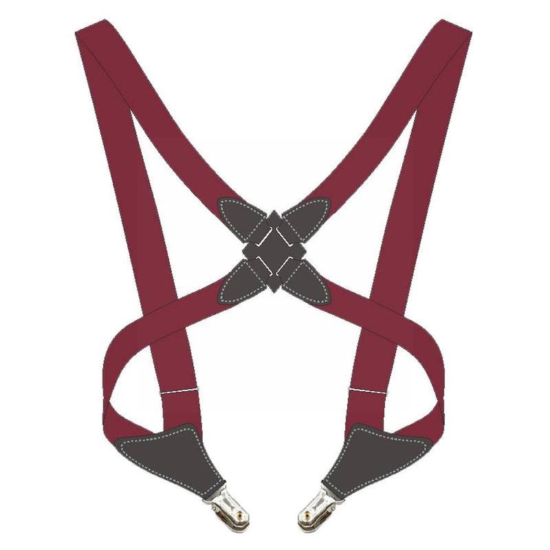 Men's Suspenders Adjustable Braces X Shape Elastic Clip Trousers Suspensorio Apparel Side Accessories Adult Crossover Strap W1Y0