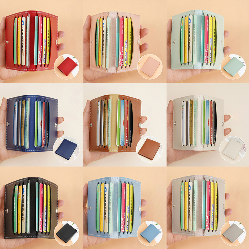 1Pc Women Card Bag Slim And Compact Bank ID Card Case Driver's License Wallet Simple And Anti Demagnetization Card Holder