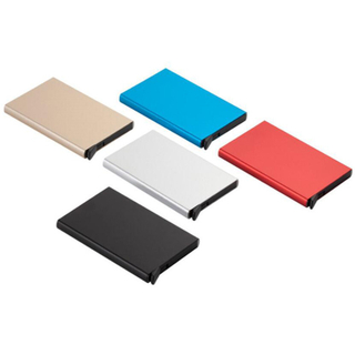 Smart Wallet Card Holder Metal Thin Slim Men Women Wallets Pop Up Minimalist Id Card Case Small Black Purse Wallets for Men