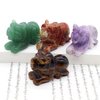 2" Tiger Statue Natural Stones Healing Crystal Quartz Carving Reiki Animal Figurine Amethyst Crafts Home Decoration Lucky Gift