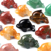 1PC Dolphin Statue Natural Tiger Eye Crystal Healing Stone Carving Gems Animal Figurine Crafts Home Decor Ornament Gifts
