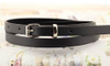 Fashion Black Blue White Pink Red Women Belts Thin Skinny Waistband Pin Buckle Adjustable Belt Summer Dress Jeans Strap Pu Belts