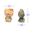 1.4" Cute Cartoon KT Cat Statue Natural Healing Crystal Stone Carved Movie Fantasy Crafts Home Decor Christmas Children Gifts