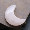 Moon Shaped Statue Natural Crystal Stone Colorfull Mascot Meditation Healing Reiki Gemstone Gift Collection Home Decoration 30MM