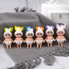 1PC Cute Mini Easter Doll 9CM Easter Elf Doll Baby Elves Doll Movable Arm Leg Doll Toy Easter Rabbit Doll For Children Kids