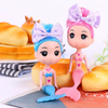 Cute Mini Mermaid Dolls 2 Items / Lot Miniature Accessories Animal Education Kids Toys Birthday Present Gifts Freeshipping