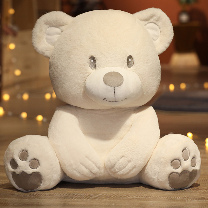 Hot Nice 1pc 25cm/40cm Huggable Stuffed High Quality Classic White Teddy Bear Plush Toys Cute Dolls Lovely Gift for Girls