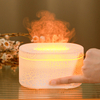 Customized Led Light Mini Portable 3D Flame Aromatherapy Air Humidifier Purifier Ultrasonic Volcanic Crack Planet Aroma Diffuser